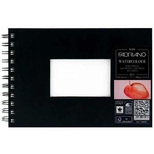 Watercolour Book Sert Kapak Spiralli Sulu Boya Defteri Soğuk Baskı 300 gr. A5 25 yaprak