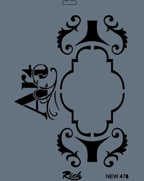 Stencil Boyama Şablonu 25x35 cm. NEW-478