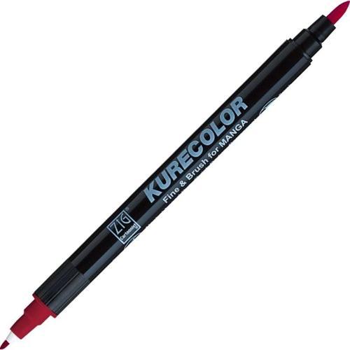 Kurecolor Fine & Brush for MANGA Marker Çizim Kalemi 266 Wıne Red