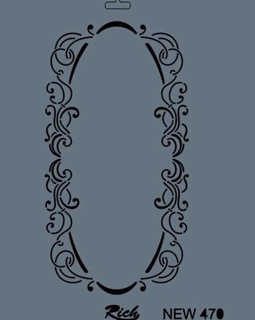 Stencil Boyama Şablonu 25x35 cm. NEW-470