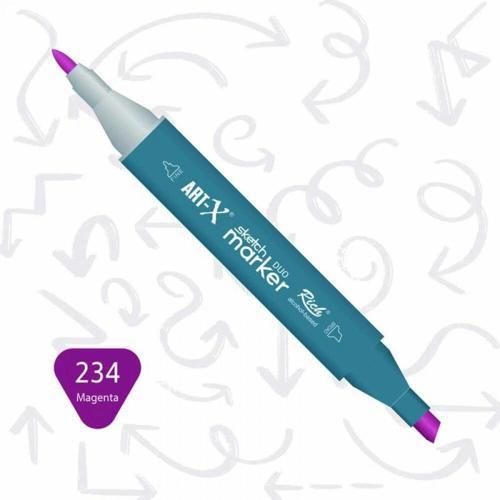Supertrend Sketch Marker Duo Çift Uçlu Marker Kalem 234 Magenta