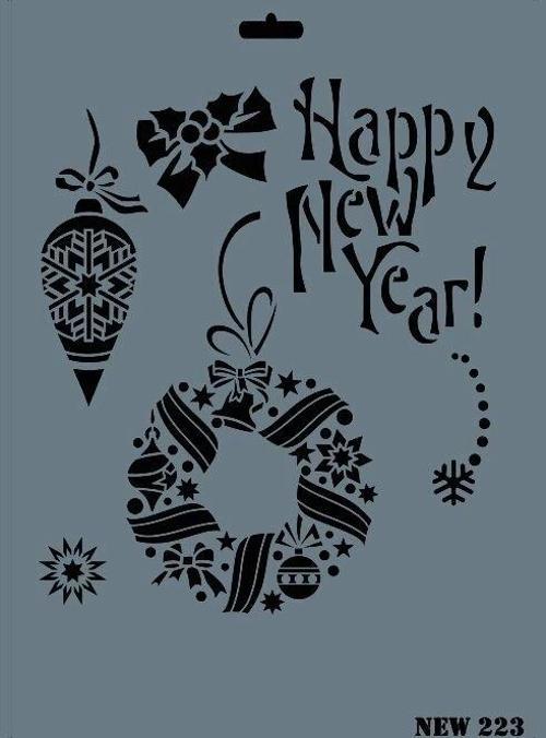 Stencil Boyama Şablonu 25x35 cm. NEW-223