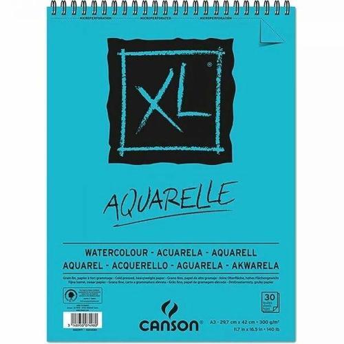 XL Aquarelle Spiralli Sulu Boya Defteri Blok 300 gr. A3 30 Sayfa