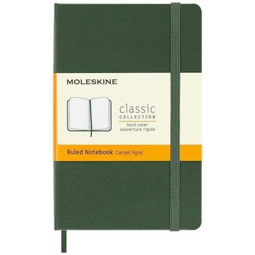 Sert Kapak Çizgili Defter Cep Boy 9x14 cm. 192 Sayfa Mersin Yeşili