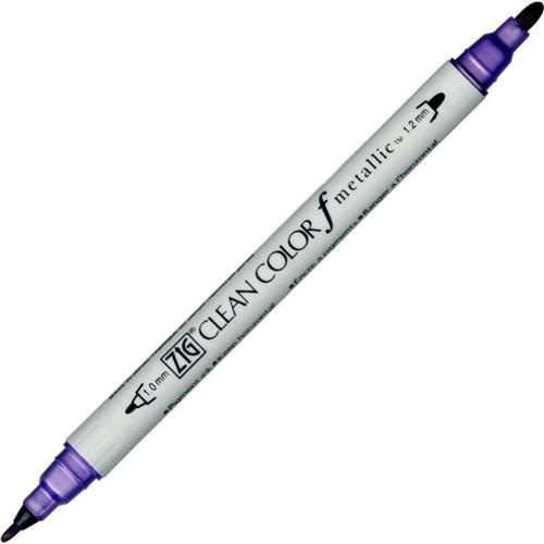 Clean Color f Çift Uçlu Kalem 124 Metallic Violet