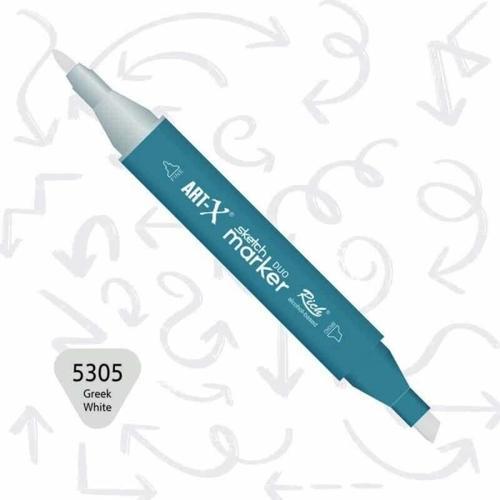 Supertrend Sketch Marker Duo Çift Uçlu Marker Kalem 5305 Greek White