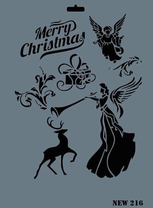 Stencil Boyama Şablonu 25x35 cm. NEW-216