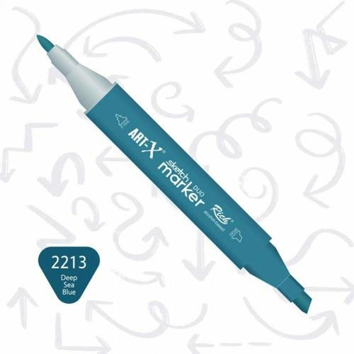 Sketch Marker Duo Çift Uçlu Marker Kalem 2213 Deep Sea Blue