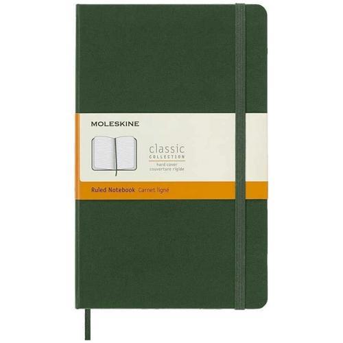 Sert Kapak Çizgili Defter L Boy 13x21 cm. 192 Sayfa Mersin Yeşili