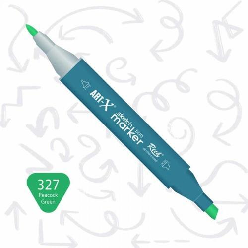 Sketch Marker Duo Çift Uçlu Marker Kalem 327 Peacock Green