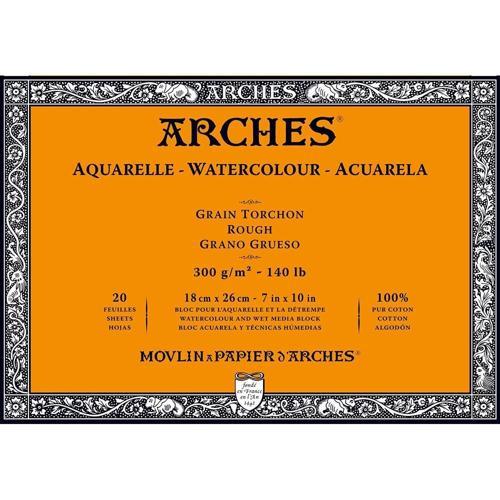 Sulu Boya Defteri Blok Rough - Kalın Doku 300 gr. 18x26 cm. 20 Yaprak