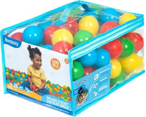 100 Splash & Play Topu, Çap 5,85 Cm, 4 Farklı Renkte