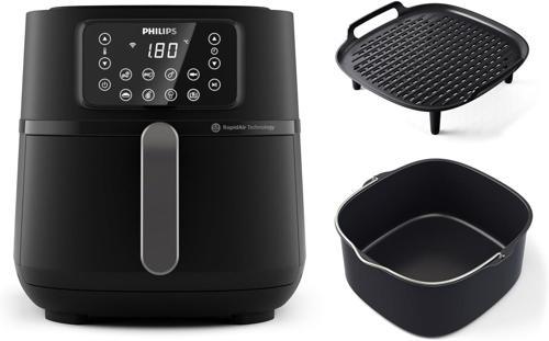 5000 Serisi Airfryer Xxl Connected, 7,2L (1,4 Kg), Rapid Air Teknolojisi, Pişirme Ve Izgara