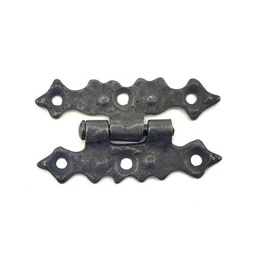 Antika Tarz Dekoratif Pirinç Yıldız Menteşe - 63x36 Mm, Oksit