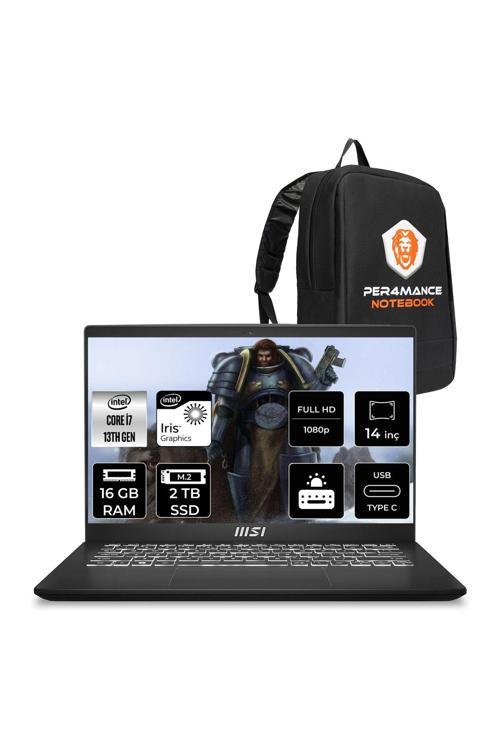 Modern 14 i7 1355U 16GB 2TB SSD 14" FHD 60Hz FDOS Taşınabilir Bilgisayar F13MG & PER4 ÇANTA