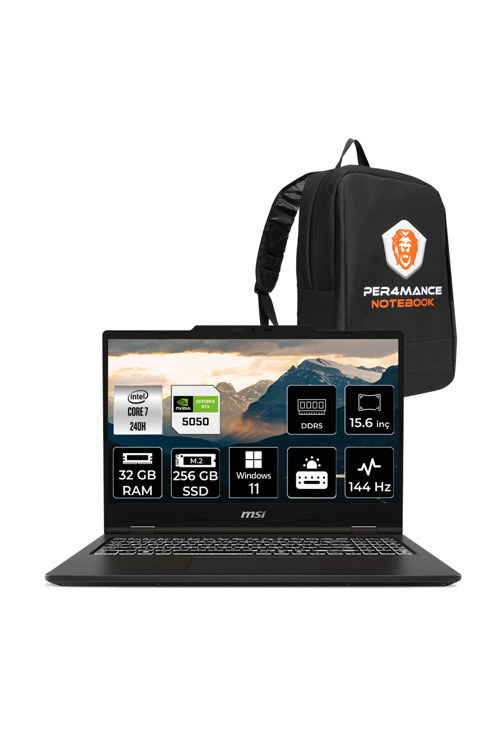 VENTUREPRO 15 Intel Core 7-240H 32GB 256GB SSD RTX5050/8GB 15.6'' FHD 144Hz W11H Laptop A2RWEG