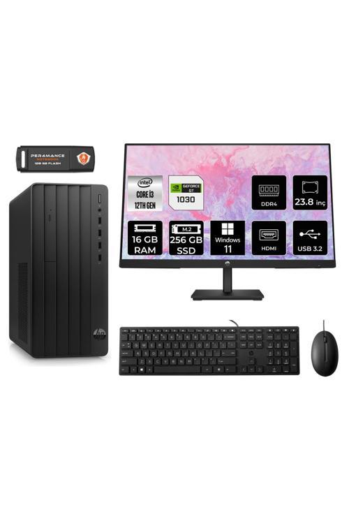 TOWER 290 G9 i3 12100 16GB RAM 256GB SSD GT1030/4GB W11P 6D3A1EA MASAÜSTÜ PC & 23.8'' MONİTÖR