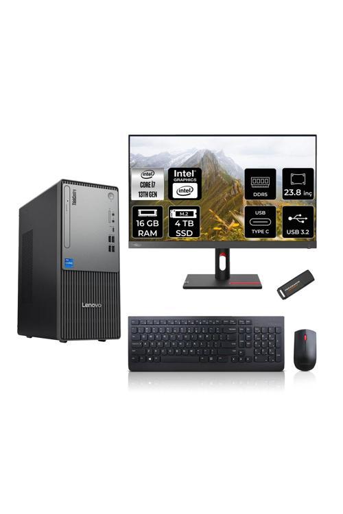 ThinkCentre Neo 50T G5 i7 13700 16GB 4TB SSD 23.8" FHD Monitör FDOS Masaüstü Bilgisayar