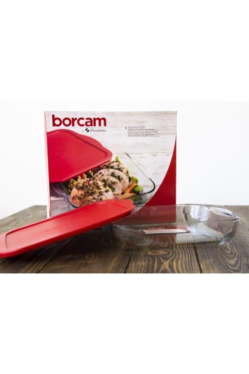 Silikon Kapaklı Kare Borcam Tepsi 59024