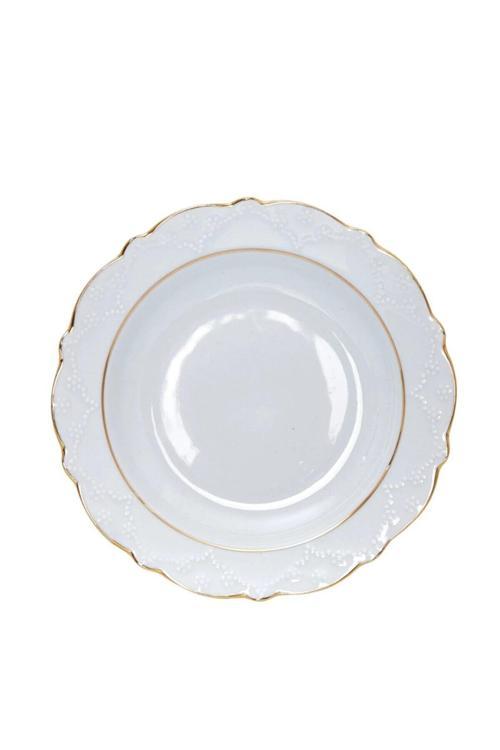 Porselen Yemek Tabağı 2 Yaldızlı 19Cm 6Lı