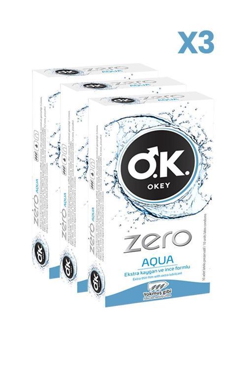 Zero Aqua Prezervatif 10'lu x3 Adet