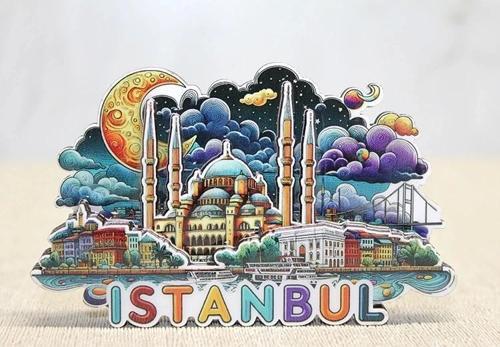 Ahşap İstanbul Temalı Magnet Alk4599