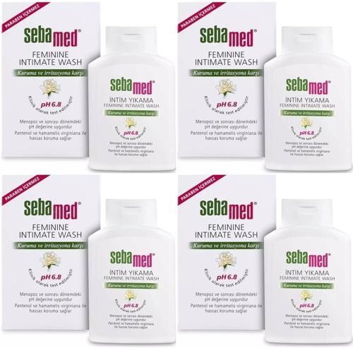 İntim Menapoz Likit 200ML PH6.8 (Genital Bölge Temizleyici) (4 Lü Set)