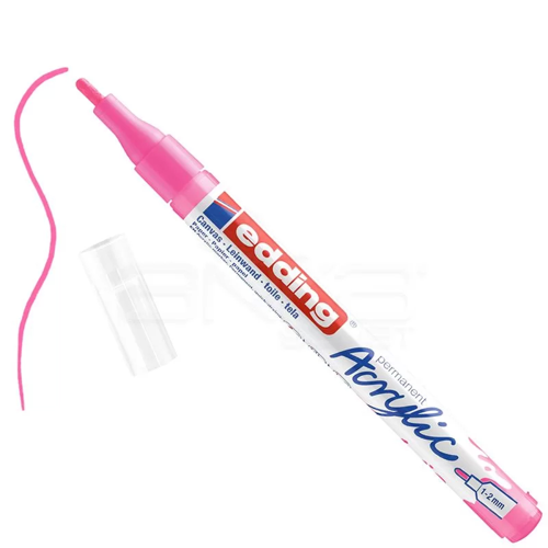 5300 Akrilik Marker Kalem 1-2mm Yuvarlak Uç 069 Fosforlu Pembe