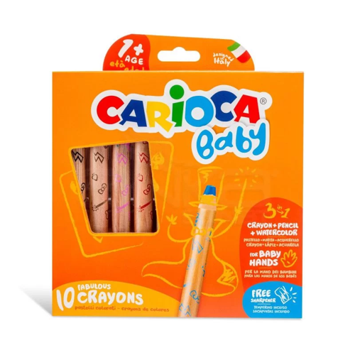 Baby 3 in 1 Jumbo Ahşap Gövde Boya Kalemi 10lu 42818
