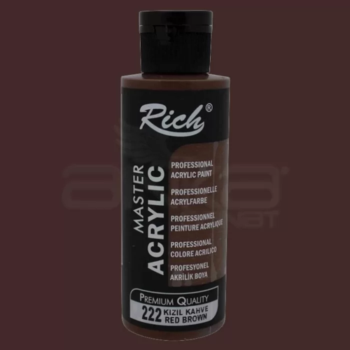 Master Akrilik Boya 120ml 222 Kızıl Kahve