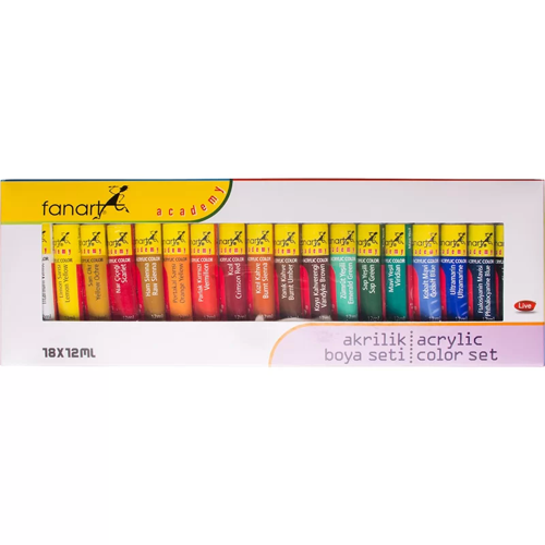 Academy Akrilik Boya Seti 18x12ml
