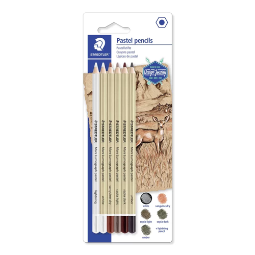 Mars Lumograf Pastel Kalem 6lı Set 100P-SBK6
