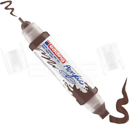 5400 Akrilik Marker Kalem Çift Uçlu 3D Double Liner 907 Çikolata Kahvesi