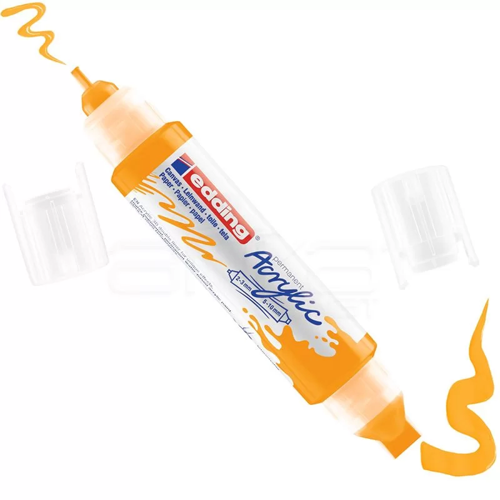 5400 Akrilik Marker Kalem Çift Uçlu 3D Double Liner 906 Güneş Sarısı