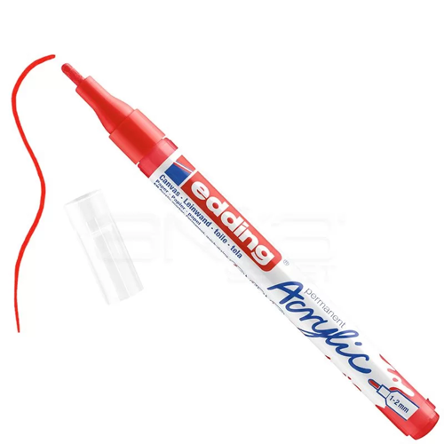 5300 Akrilik Marker Kalem 1-2mm Yuvarlak Uç 902 Trafik Kırmızı