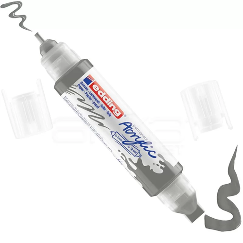 5400 Akrilik Marker Kalem Çift Uçlu 3D Double Liner 926 Antrasit