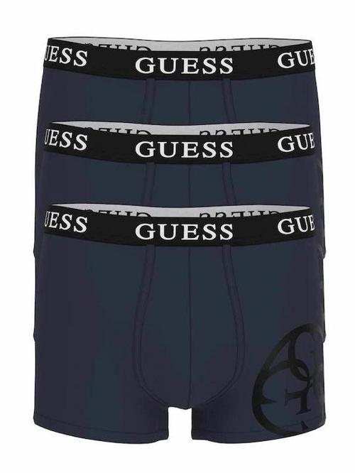 Placed Logo Erkek Lacivert 3'Lü Boxer Paketi U4RG04K6YW0-G7V2