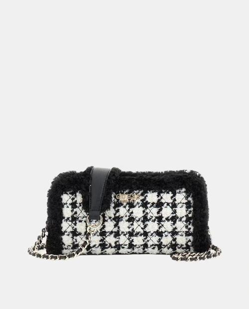 Cristi Kadın Siyah Yün Karışımlı El Çantası HWQT8139720-BML