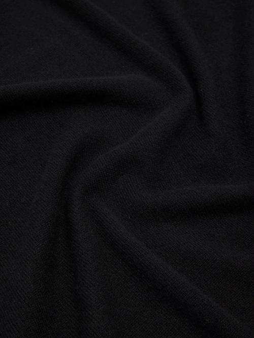 Knitted Kadın Siyah Kaşmir Karışımlı Şal AW5437POL03-BLA