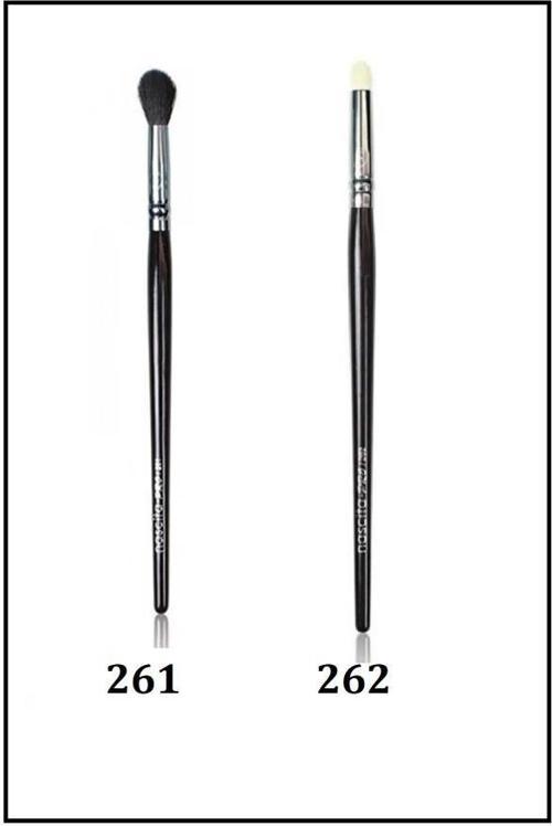 Pro Pencil Brush Kalem Fırça 262 + Geniş Yapılı Far Karıştırma Makyaj Fırçası 261 Özel 2'li SET