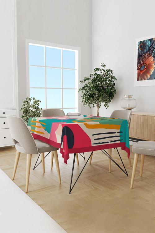 Artboard 1 Desenli Süet Dertsiz Masa Örtüsü