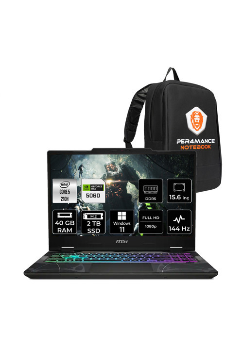 Cyborg 15 Intel Core 5 210H 40GB 2TB SSD RTX5060/8GB 15.6" FHD W11P Gaming Laptop B2RWFKG