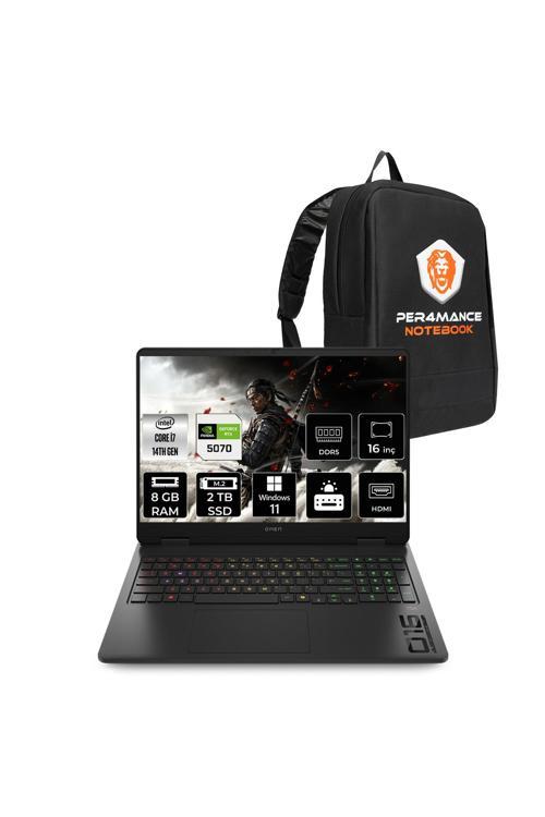 OMEN 16 i7 14650HX 8GB RAM 2TB SSD RTX5070/8GB 165Hz 16'' 2K WUXGA W11H Gaming Laptop & ÇANTA