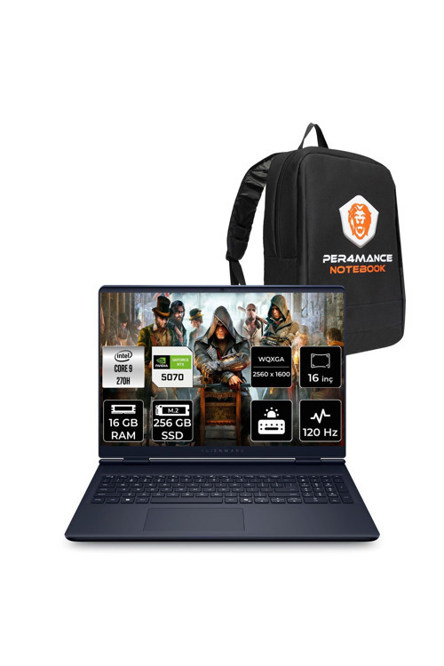 Alienware 16 Aurora Intel Core 9 270H 16GB 256GB SSD RTX5070/8GB 16" QHD+ FDOS Gaming Laptop