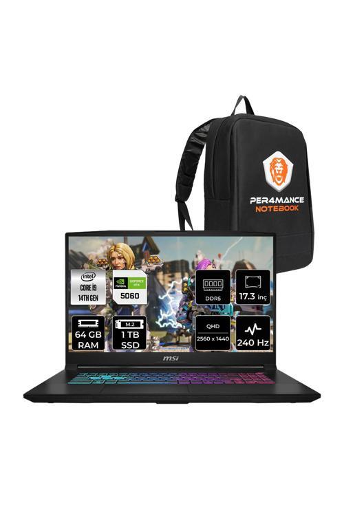 Katana 17 HX i9-14900HX 64GB 1TB SSD RTX5060/8GB 17.3'' 2K QHD 240Hz FDOS Gaming Laptop B14WFK