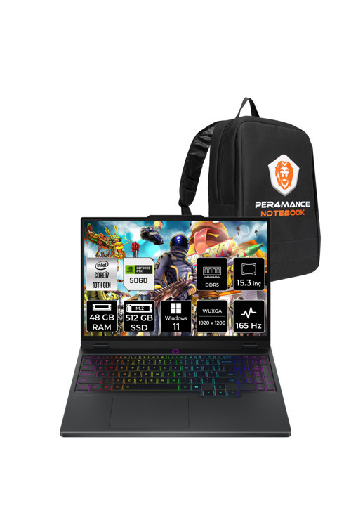 Legion 5 i7-13650HX 48GB 512GB SSD RTX5060/8GB 115W 165Hz WUXGA 15.3" W11P Gaming Laptop