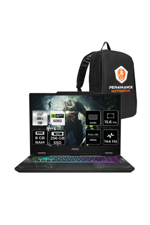 Cyborg 15 Intel Core 5 210H 8GB 256GB SSD RTX5060/8GB 15.6" FHD FDOS Gaming Laptop B2RWFKG
