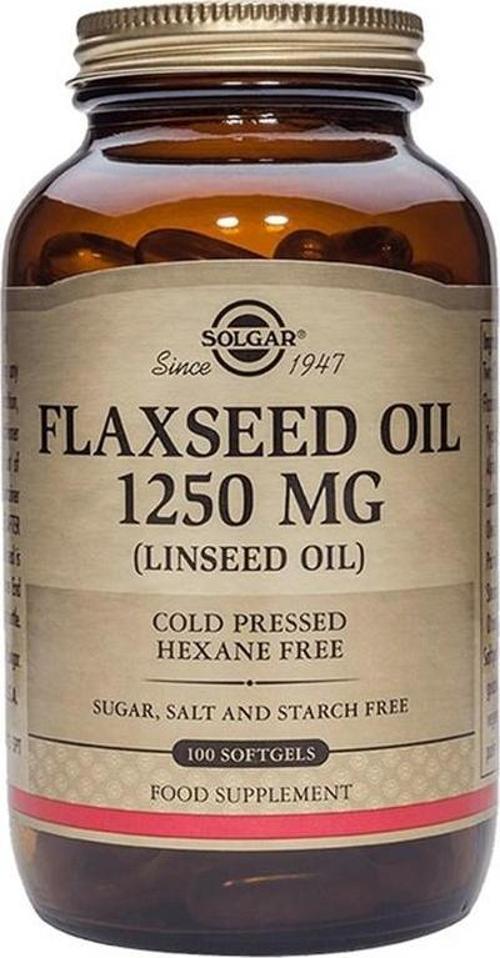 Flaxseed Oil 1250 mg 100 Kapsül