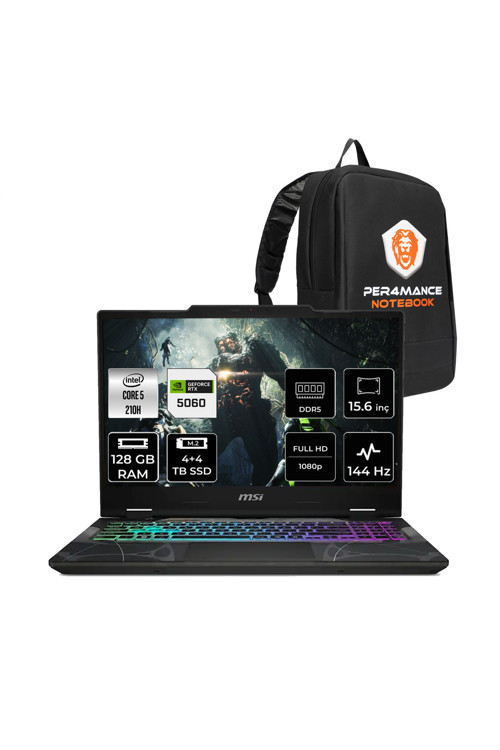 Cyborg 15 Intel Core 5 210H 128GB 4TB+4TB SSD RTX5060/8GB 15.6" FHD FDOS Gaming Laptop B2RWFKG
