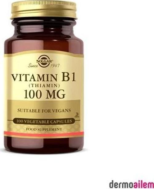Vitamin B1 Thiamin 100 mg 100 Kapsül